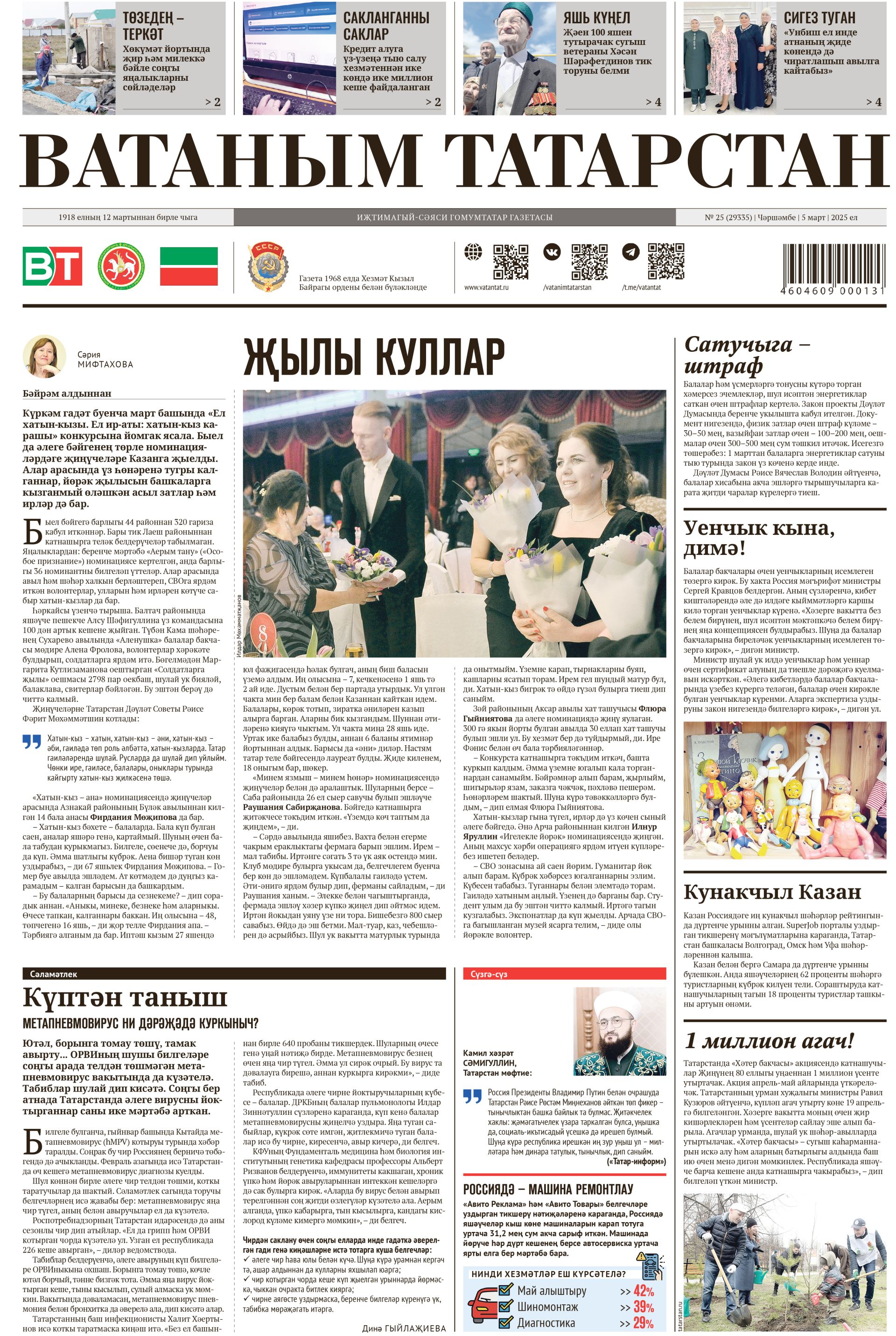 Выпуск № 25, 5нче март