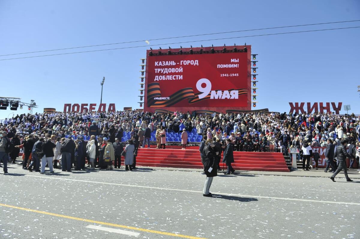 Казанда узган Җиңү бәйрәменнән ФОТОРЕПОРТАЖ