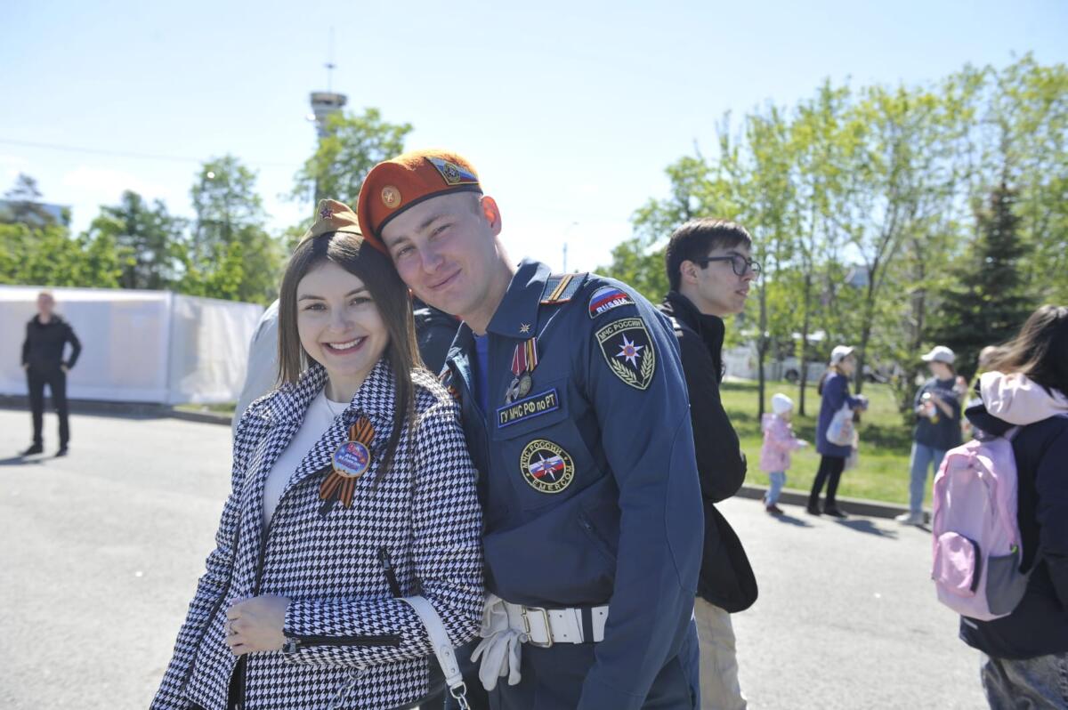 Казанда узган Җиңү бәйрәменнән ФОТОРЕПОРТАЖ