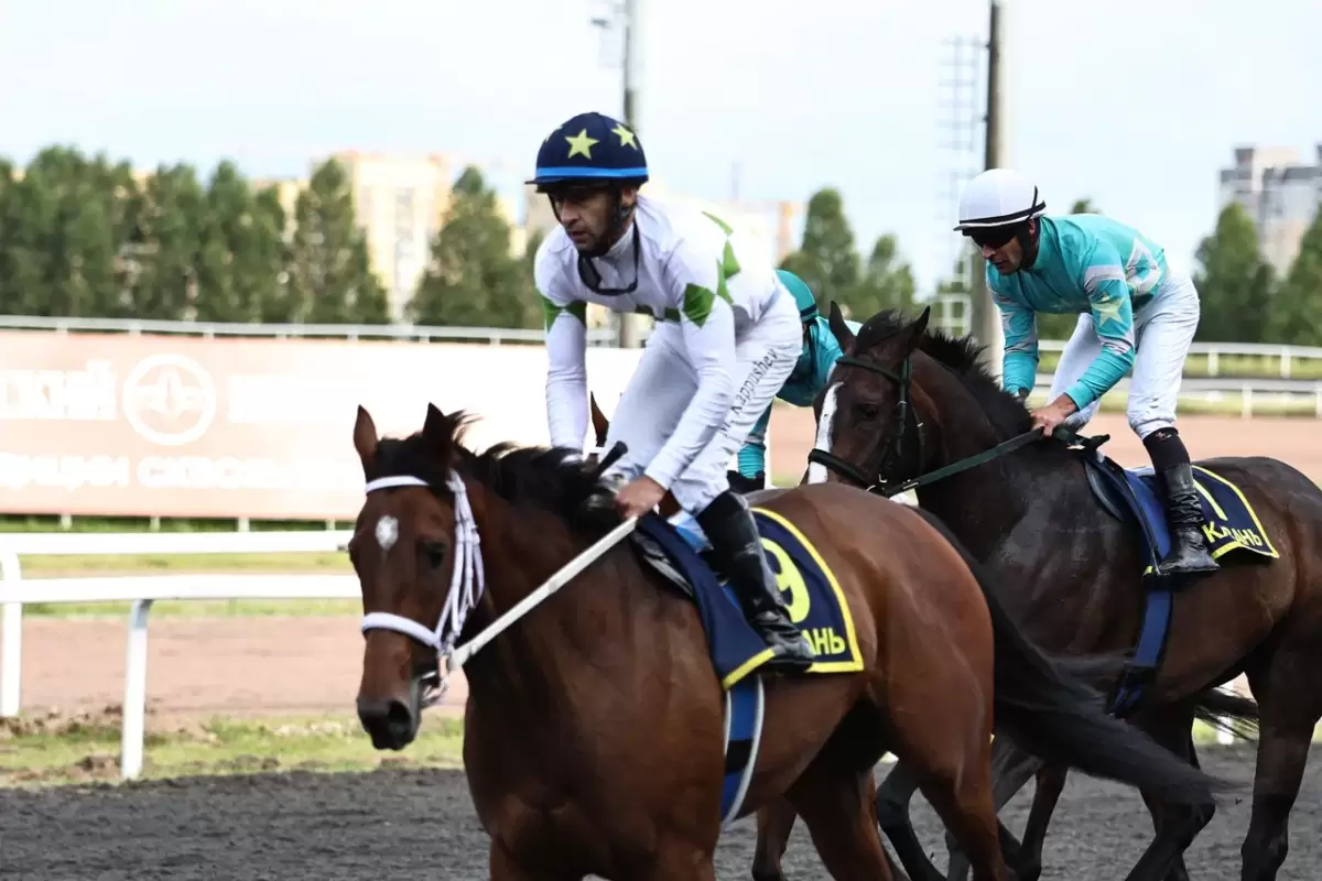 Казан Сабан туе кысаларында ипподромда уздырылган ат чабышларыннан ФОТОРЕПОРТАЖ